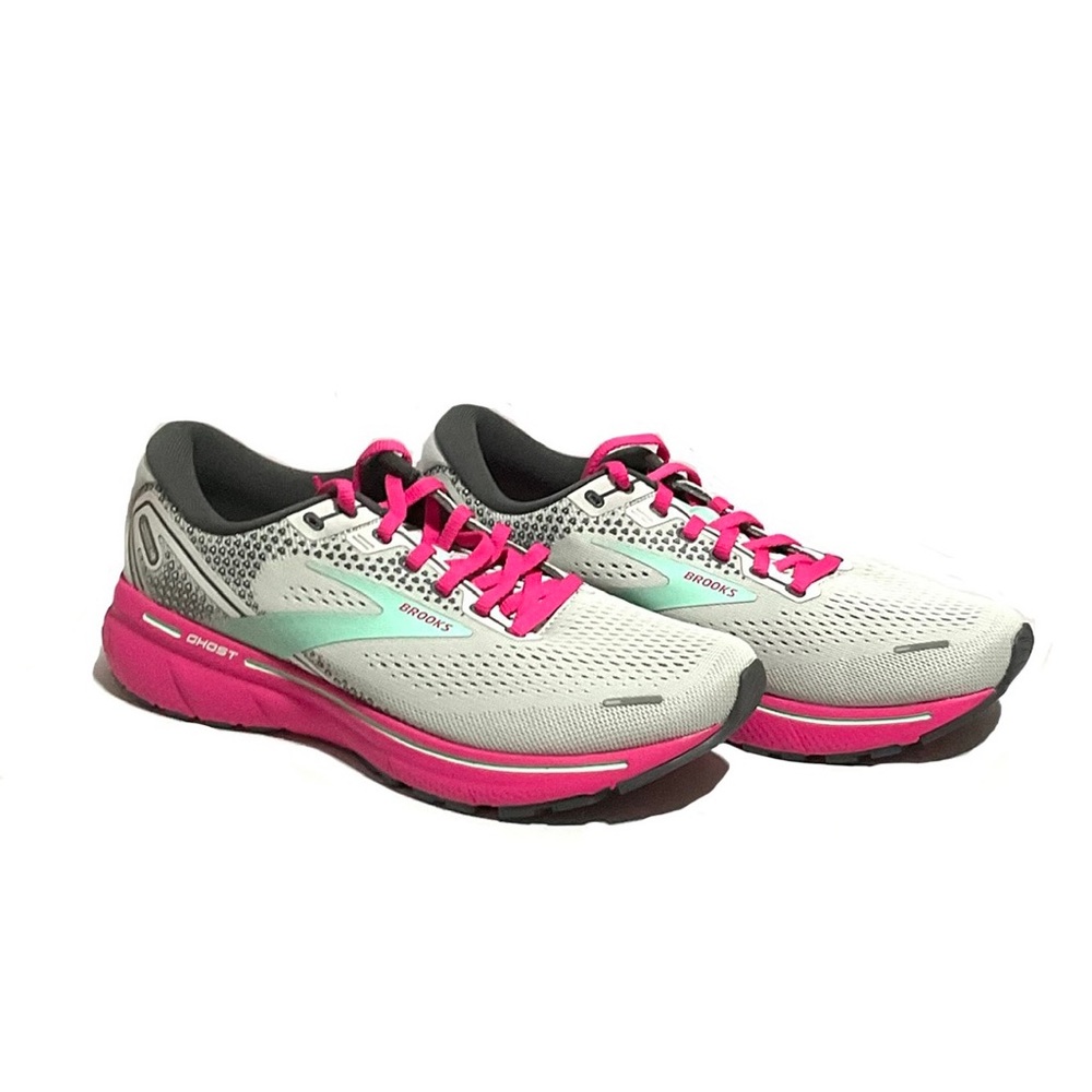 NWT  Brooks Ghost 14 Running Shoe - Women's- Gray/Pink
